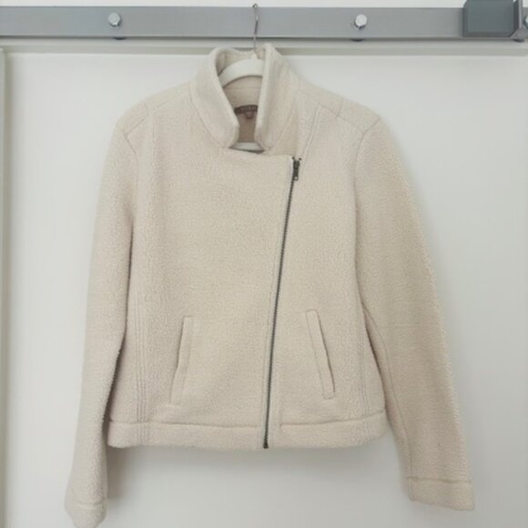 Anthropologie LILLA P SHERPA MOTO JACKET Size XL - Picture 4 of 9